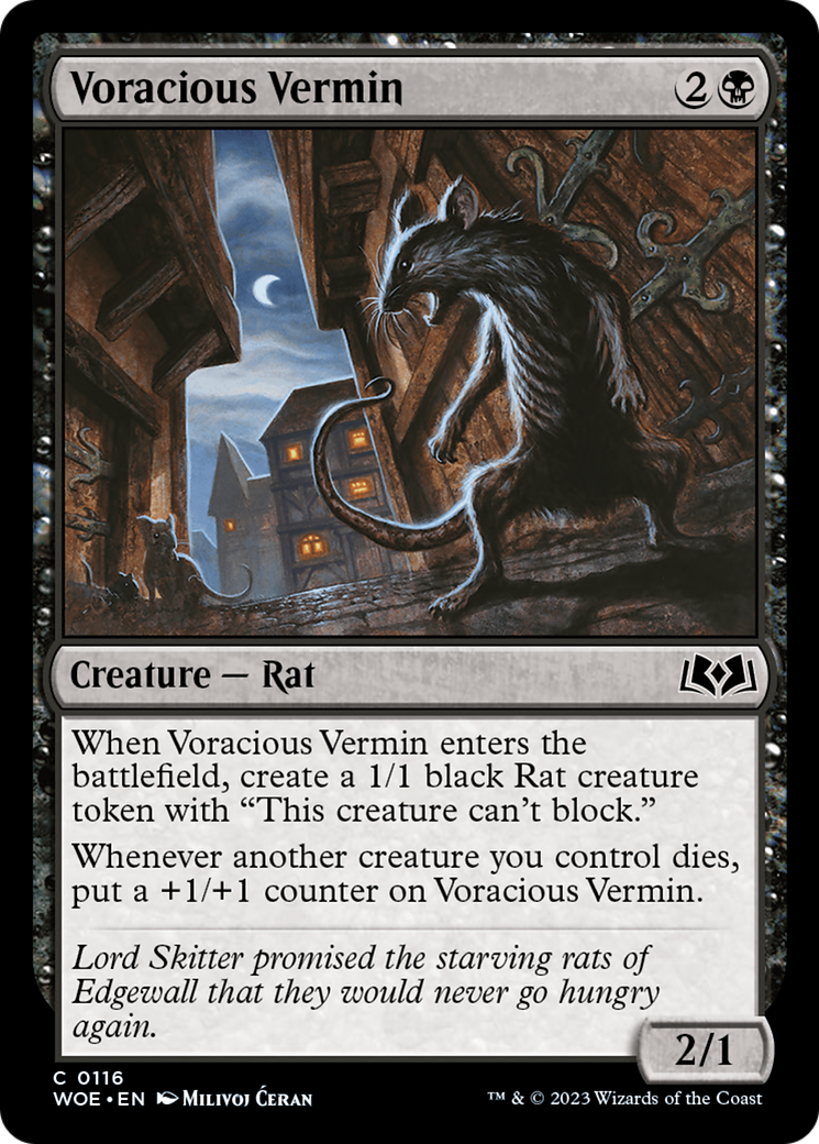 Voracious Vermin [Wilds of Eldraine] | Good Games Modbury