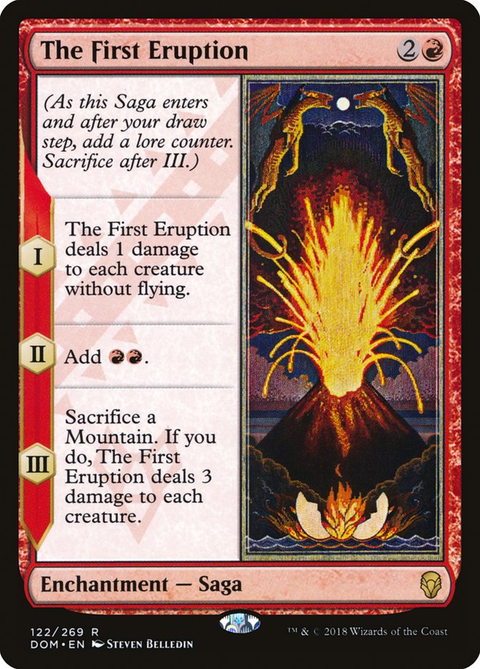 The First Eruption 122/269 (Dominaria)  | Good Games Modbury