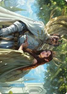 Aragorn and Arwen Wed Art Card 33 (Art Series: Universes Beyond: The Lord of the Rings: Tales of Middle-earth)  | Good Games Modbury