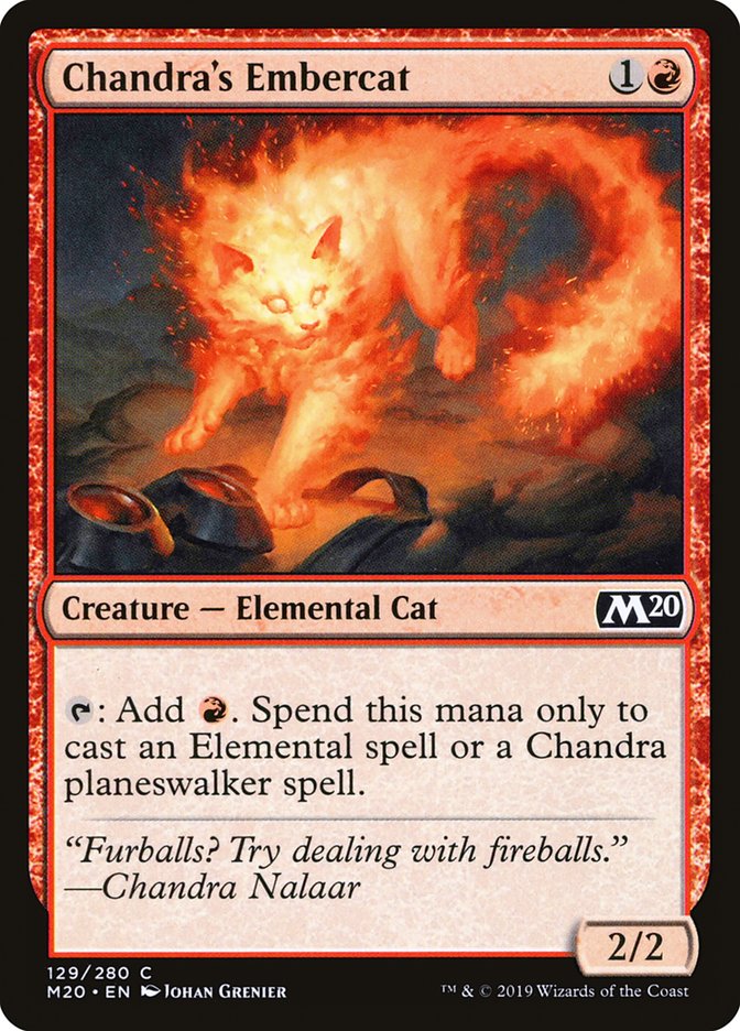 Chandra's Embercat [Core Set 2020] | Good Games Modbury