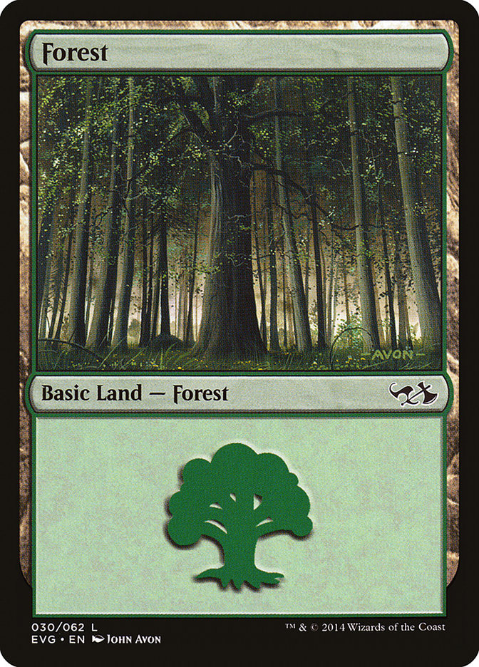 Forest (30) (Elves vs. Goblins) [Duel Decks Anthology] | Good Games Modbury