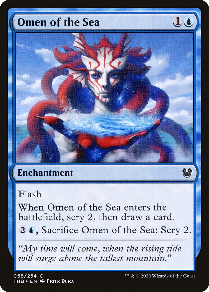 Omen of the Sea 58/254 (Theros Beyond Death)  - Foil | Good Games Modbury