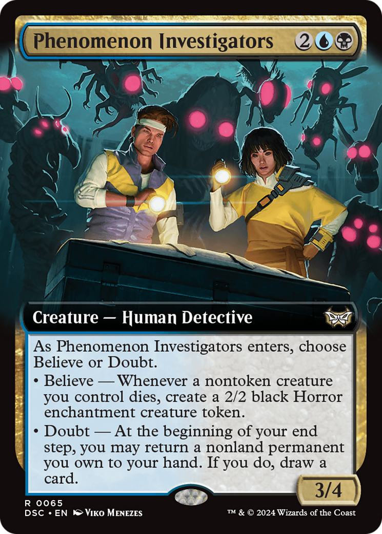 Phenomenon Investigators (Extended Art) [Duskmourn: House of Horror Commander] | Good Games Modbury