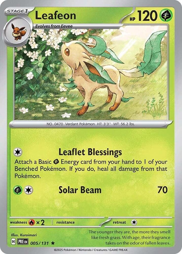 Leafeon (005/131) [Scarlet & Violet: Prismatic Evolutions] | Good Games Modbury