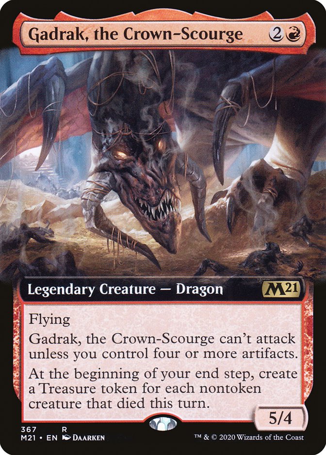 Gadrak, the Crown-Scourge (Extended Art) [Core Set 2021] | Good Games Modbury