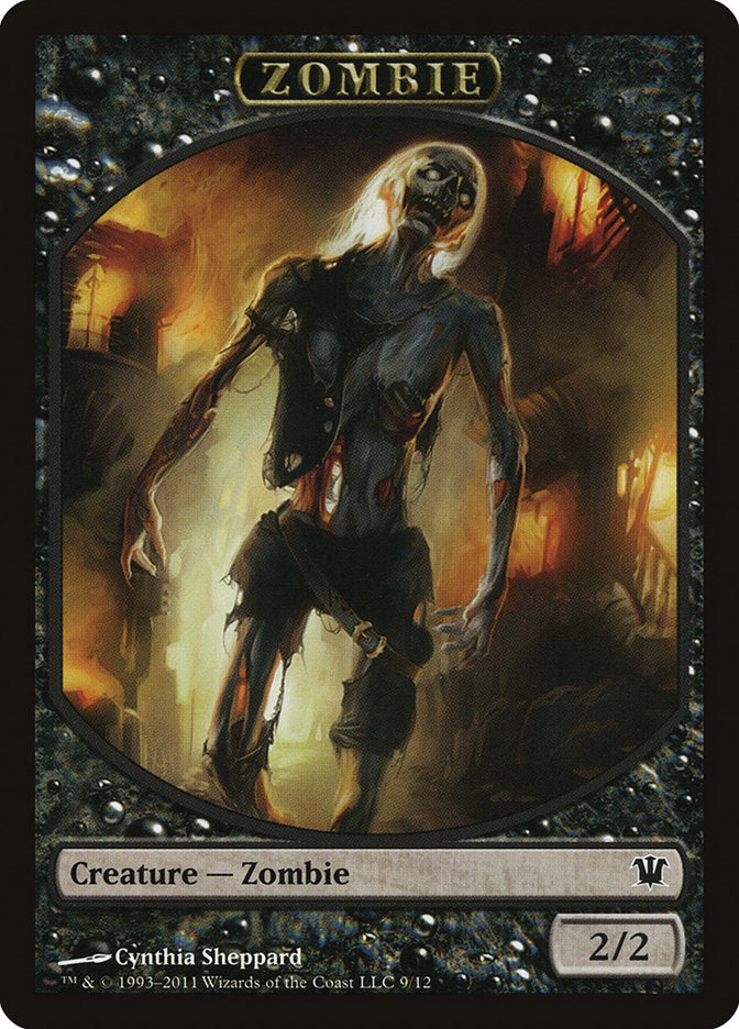 Zombie Token (9/12) [Innistrad Tokens] | Good Games Modbury