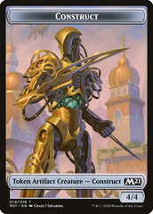 Beast // Construct Double-Sided Token [Core Set 2021 Tokens] | Good Games Modbury