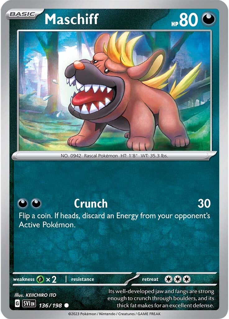 Maschiff (136/198) [Scarlet & Violet: Base Set] | Good Games Modbury