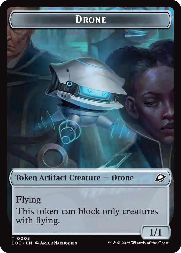 Drone Lander Doubled Sided Token 3 // 5 (Edge of Eternities)  - Foil | Good Games Modbury