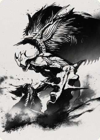 Phyrexian Vindicator 2 Art Card [Phyrexia: All Will Be One Art Series] | Good Games Modbury