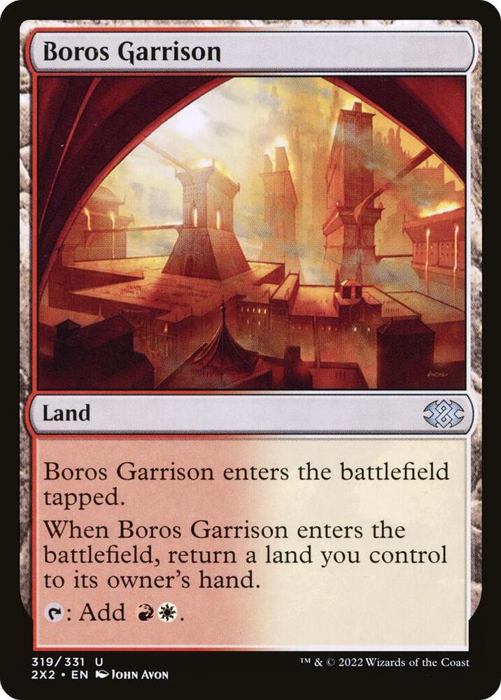 Boros Garrison 319/331 (Double Masters 2022)  - Foil | Good Games Modbury