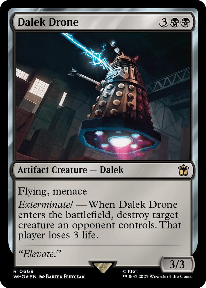 Dalek Drone 669/331 (Universes Beyond: Doctor Who)  - Surge Foil | Good Games Modbury