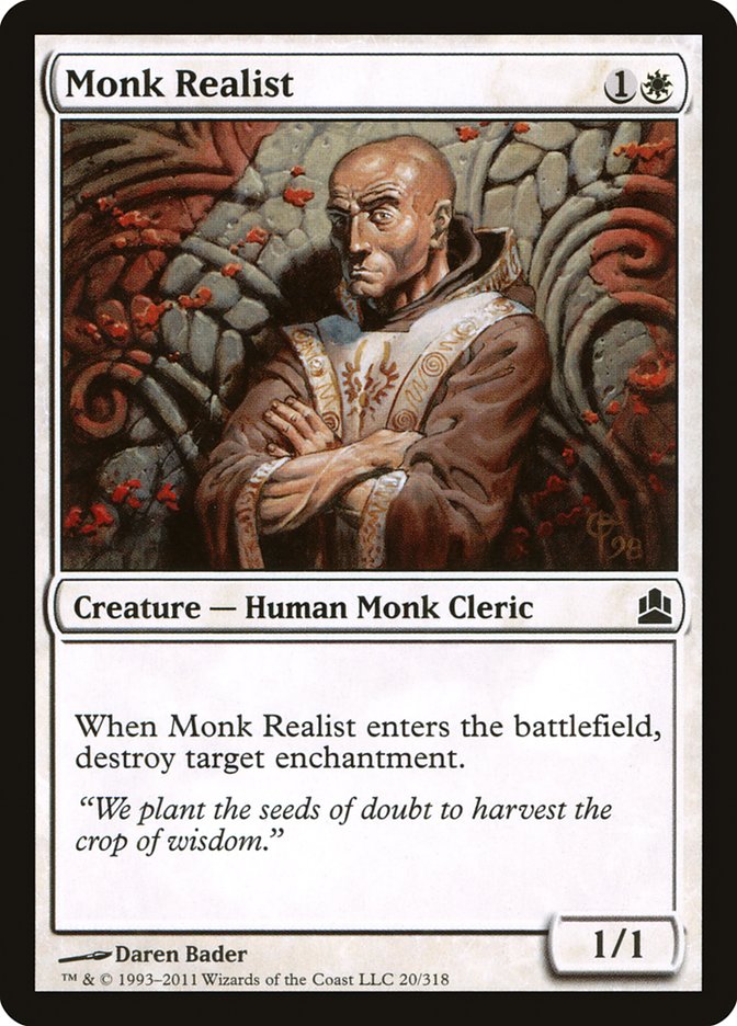 Monk Realist [Commander 2011] | Good Games Modbury