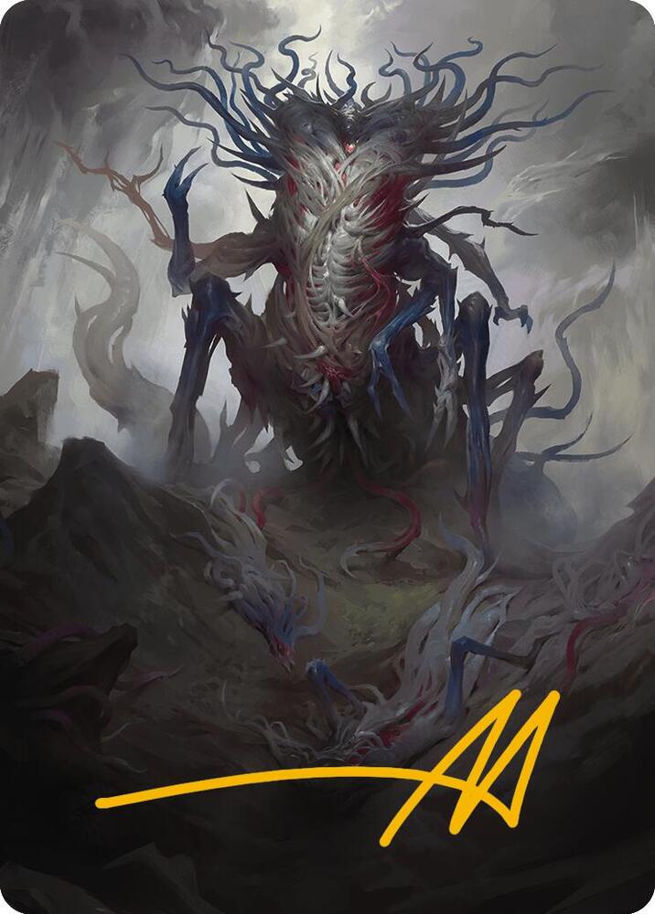 Azlask the Swelling Scourge Art Card Gold Stamped Signature 25 (Art Series: Modern Horizons 3)  | Good Games Modbury