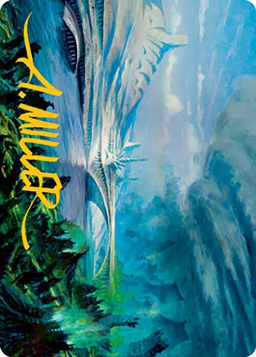 Goldmire Bridge Art Card Gold Stamped Signature 74 (Art Series: Modern Horizons 2)  | Good Games Modbury