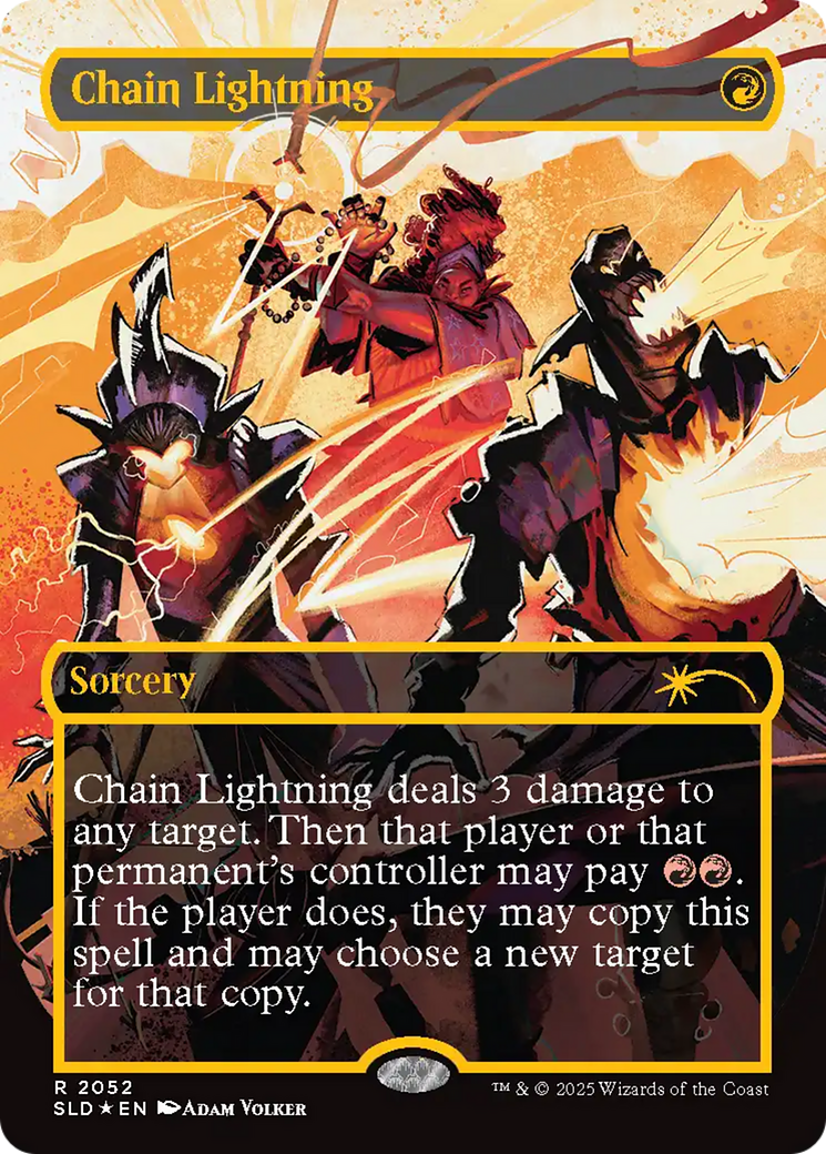 Chain Lightning (2047) (Raised Foil) [Secret Lair Drop Series] | Good Games Modbury