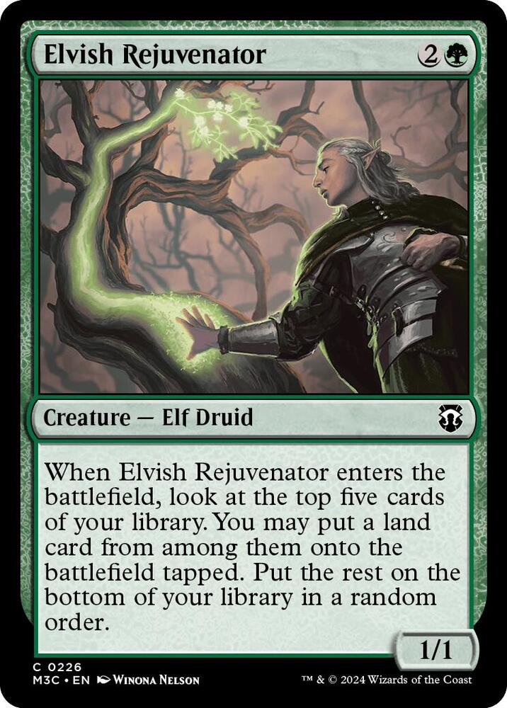 Elvish Rejuvenator 226/411 (Commander: Modern Horizons 3)  - Ripple Foil | Good Games Modbury