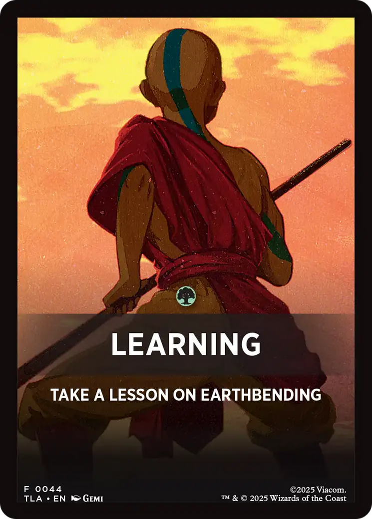 Learning Theme Card [Avatar: The Last Airbender Tokens] | Good Games Modbury