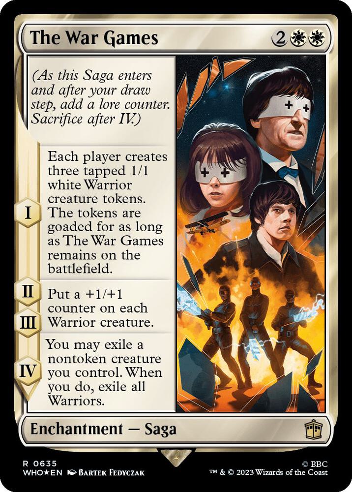 The War Games 635/331 (Universes Beyond: Doctor Who)  - Surge Foil | Good Games Modbury