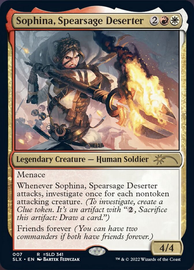 Sophina, Spearsage Deserter [Secret Lair: Universes Within] | Good Games Modbury