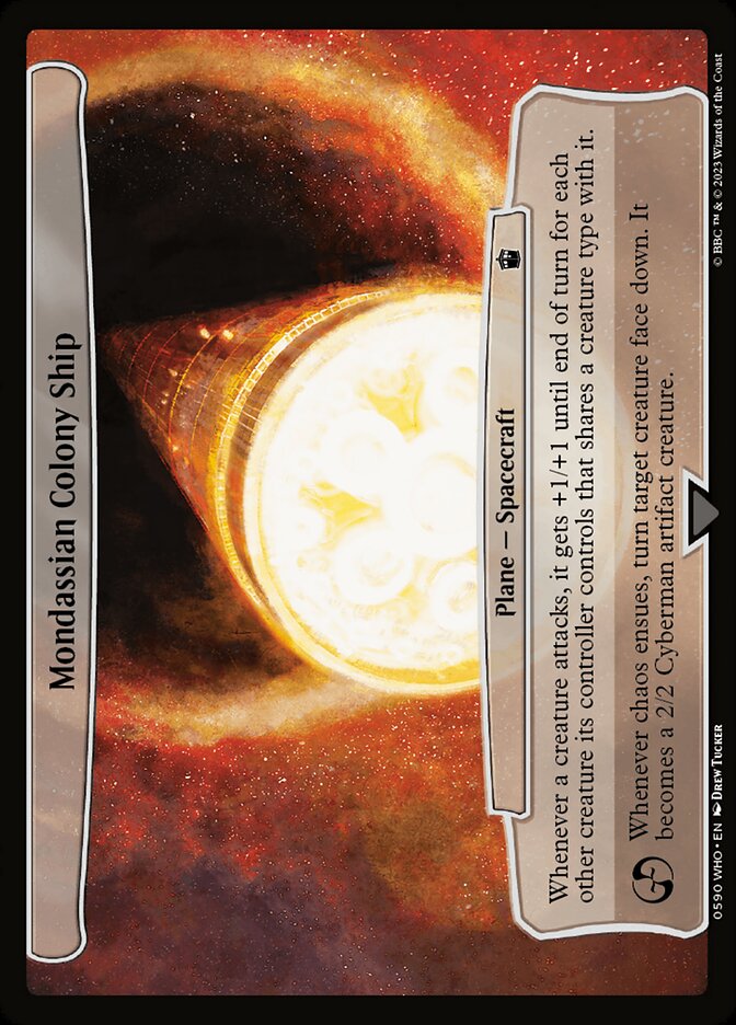 Mondassian Colony Ship 590/331 (Planechase: Universes Beyond: Doctor Who)  | Good Games Modbury