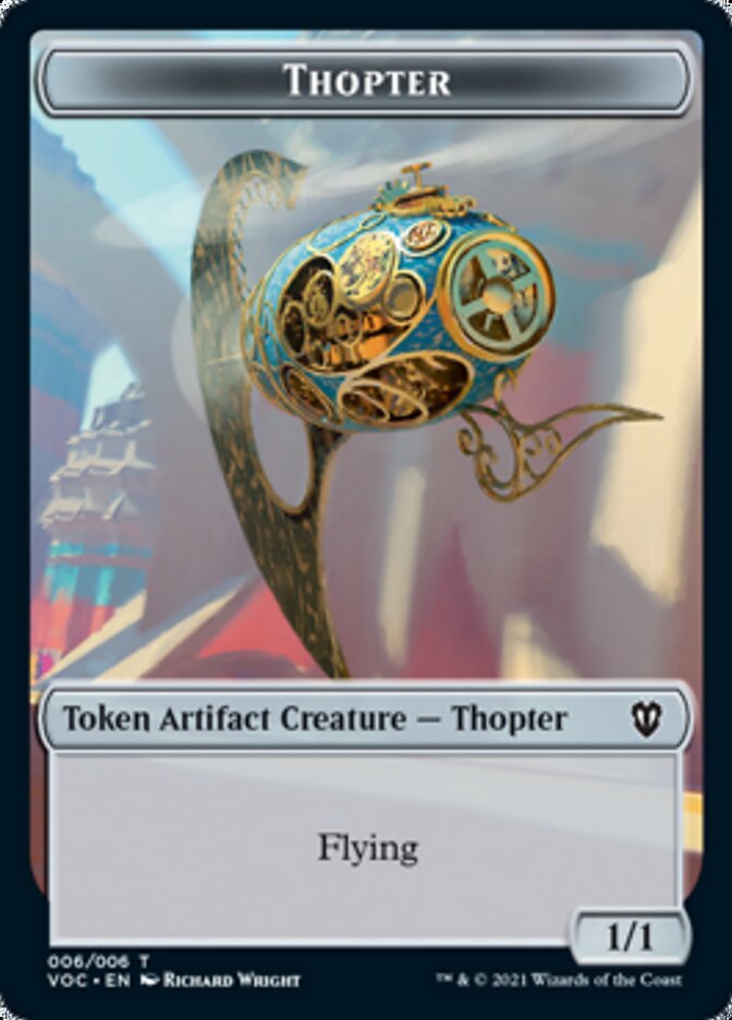 Spirit (003) // Thopter Double-Sided Token [Innistrad: Crimson Vow Commander Tokens] | Good Games Modbury