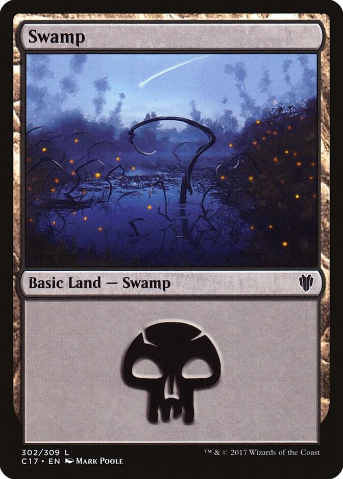 Swamp 302/309 (Commander 2017)  | Good Games Modbury