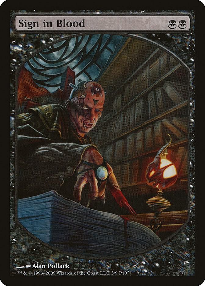 Sign in Blood 3/9 (Magic Player Rewards)  - Textless | Good Games Modbury