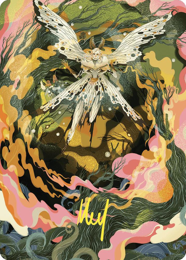 Greater Auramancy Art Card Gold Stamped Signature 61 (Art Series: Wilds of Eldraine)  | Good Games Modbury