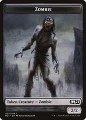 Treasure // Zombie Double-Sided Token [Core Set 2021 Tokens] | Good Games Modbury