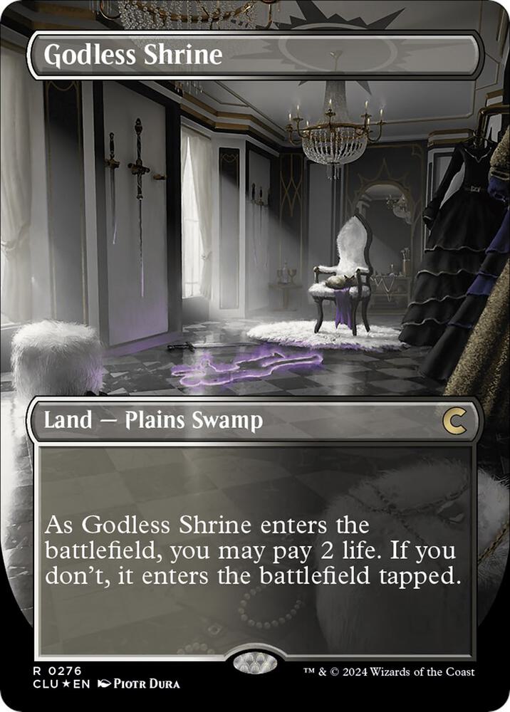 Godless Shrine 276/284 (Ravnica: Clue Edition)  - Borderless Foil | Good Games Modbury