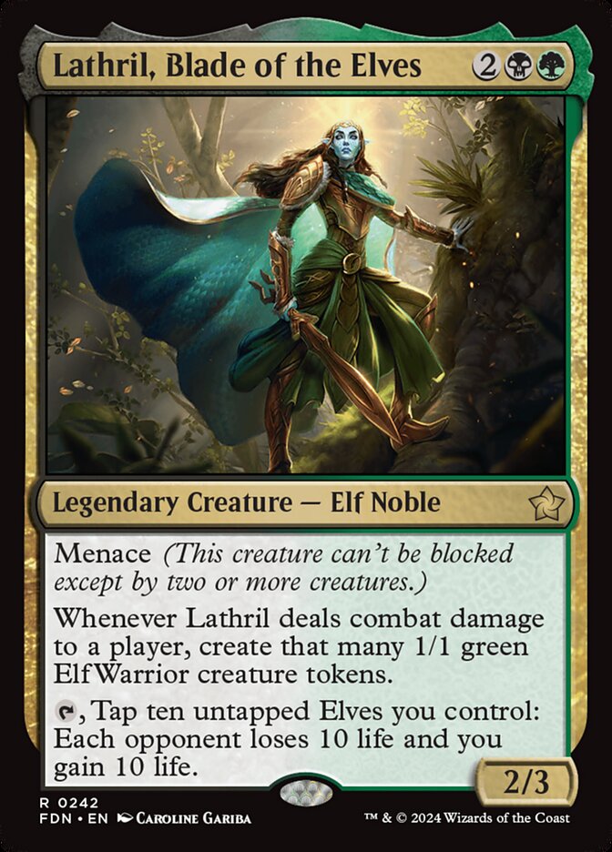 Lathril, Blade of the Elves 242/291 (Foundations)  | Good Games Modbury