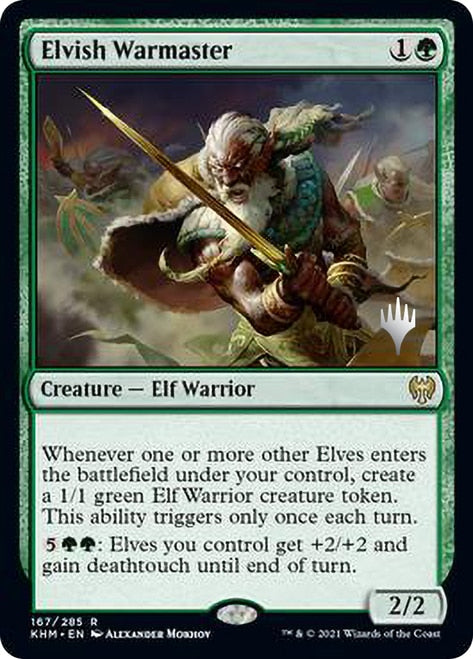 Elvish Warmaster (Promo Pack) [Kaldheim Promos] | Good Games Modbury