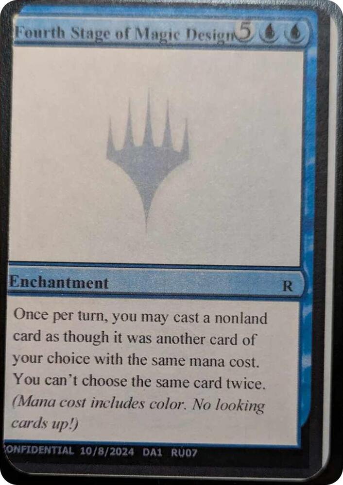 Fourth Stage of Magic Design RU07b/477 (Un-Known Event Playtest Cards)  | Good Games Modbury