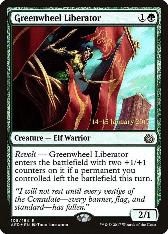 Greenwheel Liberator 108 (Prerelease Cards)  - Foil | Good Games Modbury
