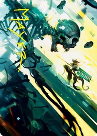 Repel the Vile Art Card Gold Stamped Signature 4 (Art Series: Kamigawa: Neon Dynasty)  | Good Games Modbury