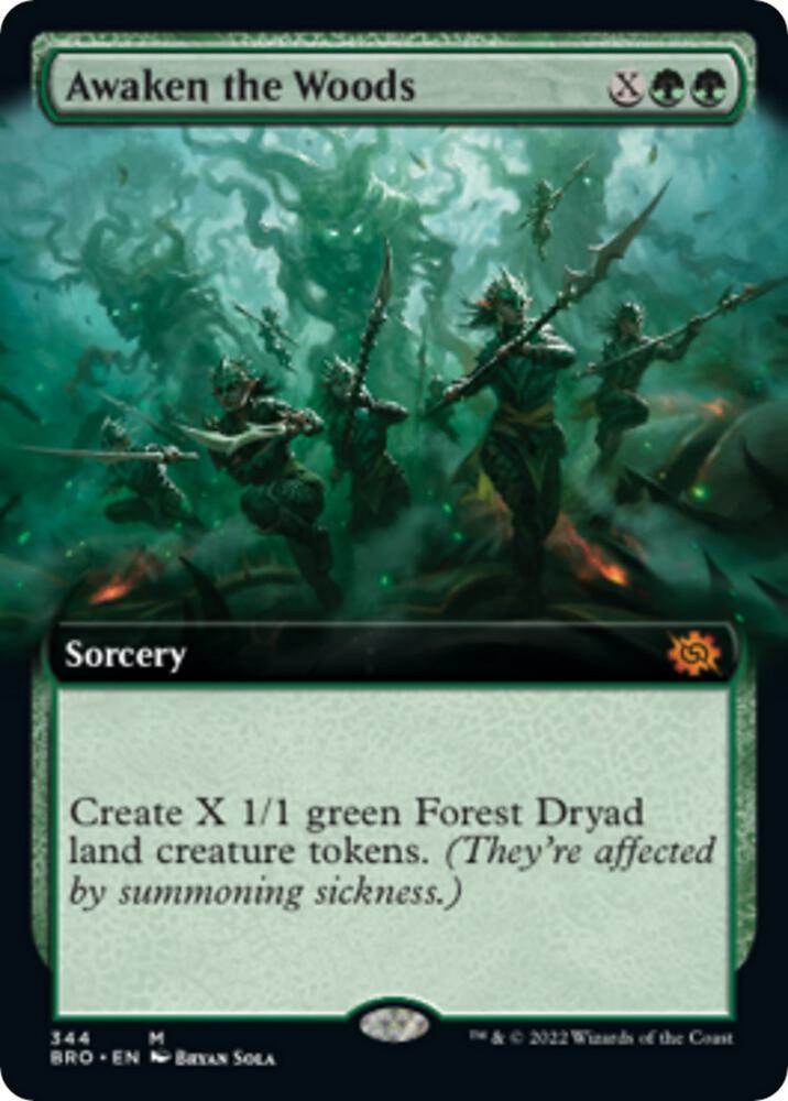 Awaken the Woods Extended Art 344/287 (The Brothers' War)  | Good Games Modbury