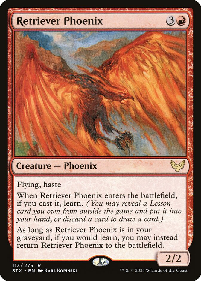 Retriever Phoenix 113/275 (Strixhaven: School of Mages)  - Foil | Good Games Modbury