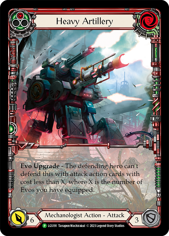 Heavy Artillery (Red) [LGS191] (Promo)  Rainbow Foil | Good Games Modbury
