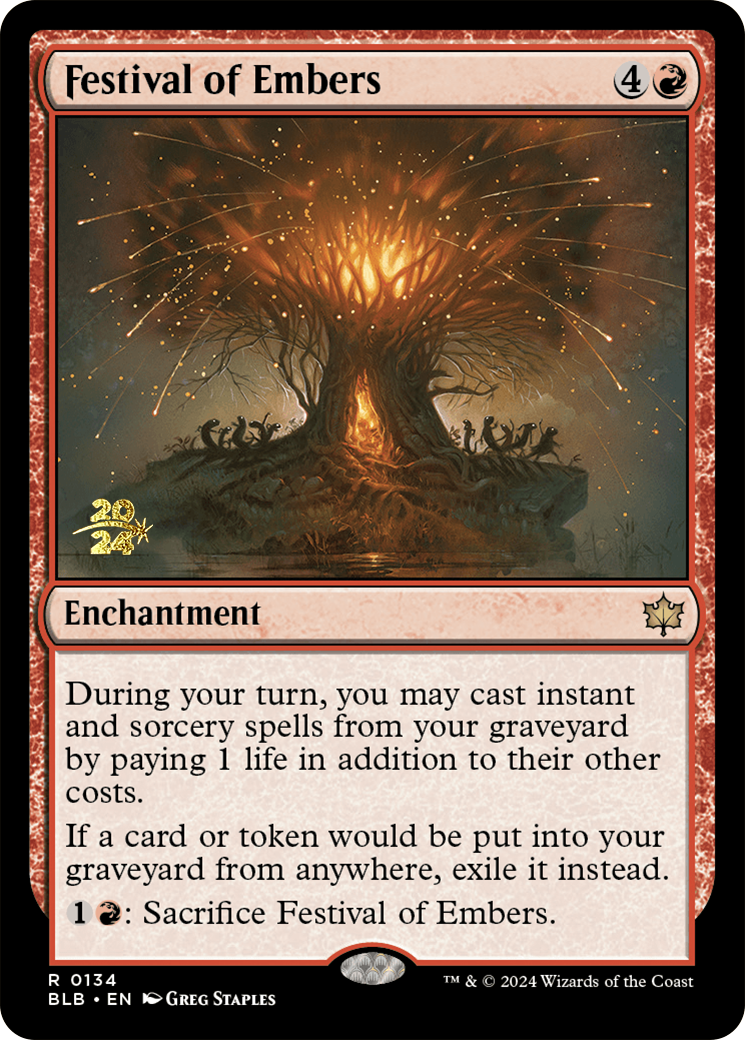 Festival of Embers [Bloomburrow Prerelease Promos] | Good Games Modbury