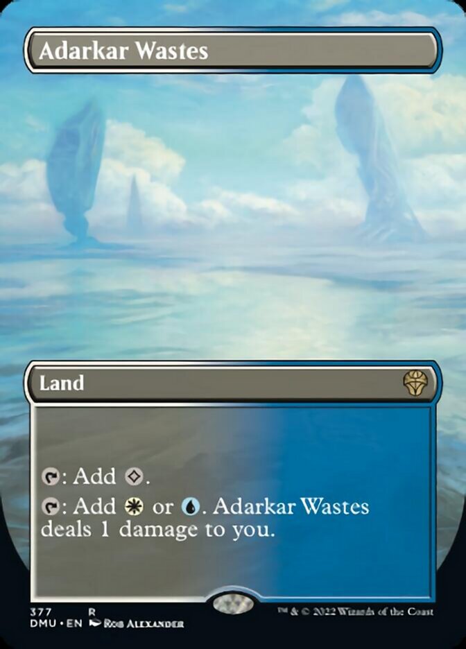 Adarkar Wastes (Borderless Alternate Art) [Dominaria United] | Good Games Modbury