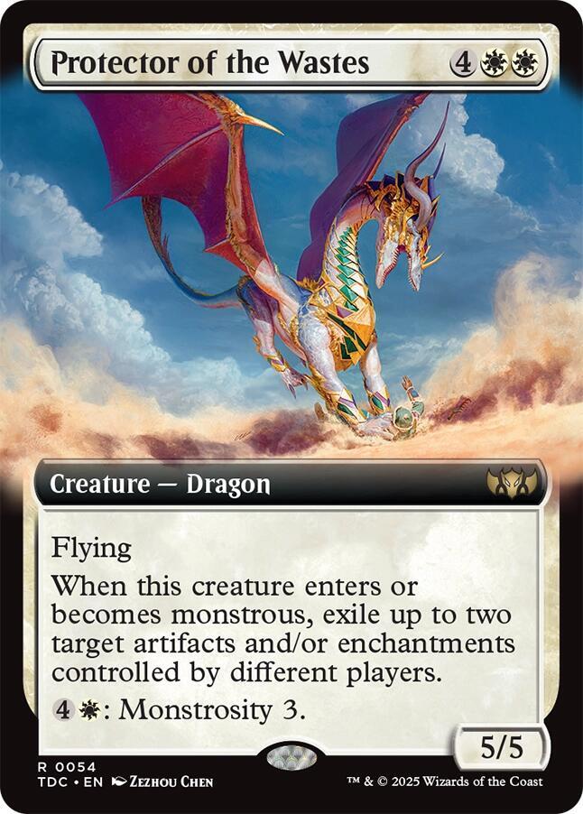 Protector of the Wastes 54 (Commander: Tarkir: Dragonstorm)  - Extended Art | Good Games Modbury