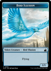 Goblin (0008) // Bird Illusion Double-Sided Token [Ravnica Remastered Tokens] | Good Games Modbury