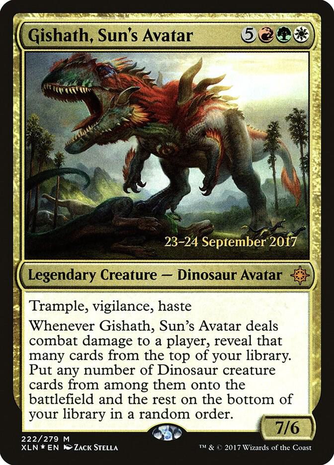 Gishath Suns Avatar XLN 222s/120 (Prerelease Cards)  - Foil | Good Games Modbury