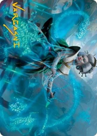 Bearer of Memory Art Card Gold Stamped Signature 1 (Art Series: Kamigawa: Neon Dynasty)  | Good Games Modbury