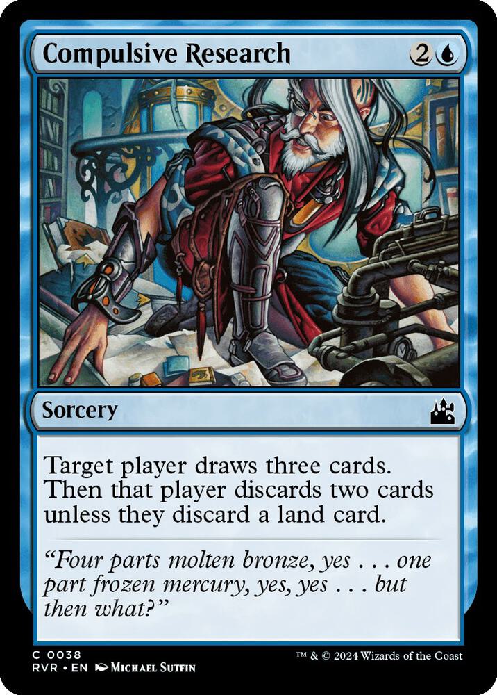 Compulsive Research 38/291 (Ravnica Remastered)  - Foil | Good Games Modbury