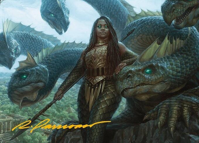 Hydra Trainer Art Card Gold Stamped Signature 10 (Art Series: Modern Horizons 3)  | Good Games Modbury