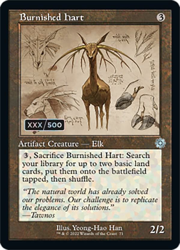 Burnished Hart Schematic Serial Numbered 71z/63 (The Brothers' War: Retro Frame Artifacts)  - Foil | Good Games Modbury