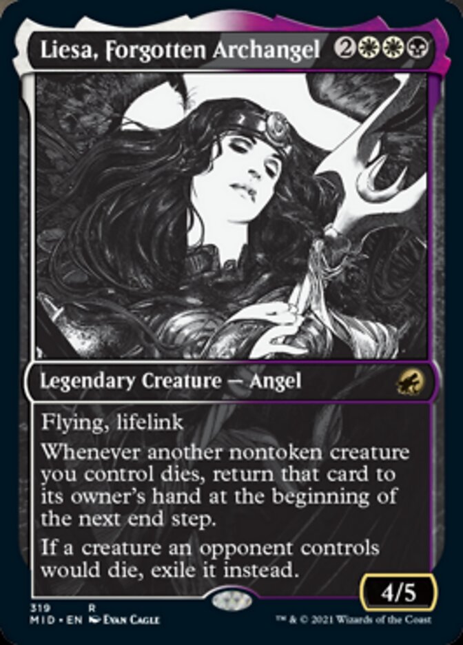 Liesa, Forgotten Archangel (Showcase Eternal Night) [Innistrad: Midnight Hunt] | Good Games Modbury