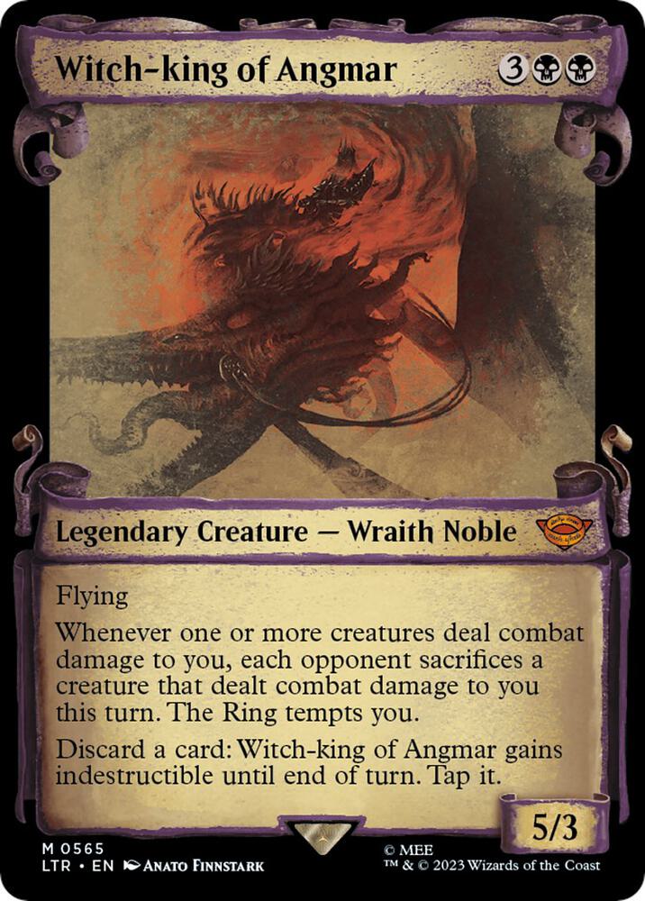 Witch-king of Angmar 565 (Universes Beyond: The Lord of the Rings: Tales of Middle-earth)  - Showcase Scroll Foil | Good Games Modbury